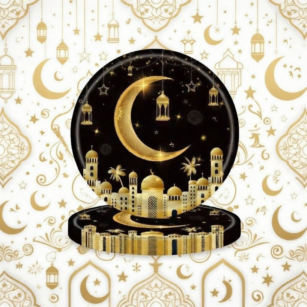 Ensemble Vaisselle Jetable Ramadan – Décoration de Table Complète
