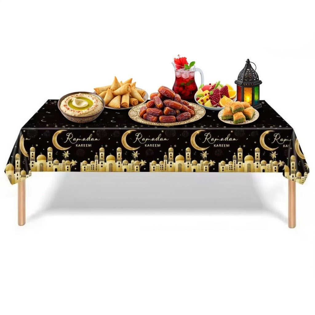 Ensemble Vaisselle Jetable Ramadan – Décoration de Table Complète